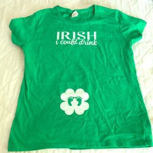 St Patrick’s day maternity shirt
